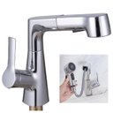 Ver imagem 1 de Torneira Extensivel Gourmet Cozinha Banheiro Pia Bancada Mesa Ducha Dois Jatos Monocomando Articulad