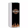 Adesivo decorativo Para Geladeira Porta (1 pç) Harley Davidson On Fire - 1,50x0,60cm - 1