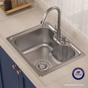 Ver imagem 4 de Cuba 50x40 Pia Cozinha Aço Inox 304 com Acessórios Gourmet Premium Tubrax