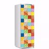 Adesivo decorativo Para Geladeira Porta (1 pç) Retalhos De Tecido - 1,50x0,60cm - 1