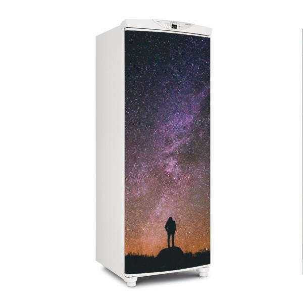Adesivo decorativo Para Geladeira Porta (1 pç) Céu Estrelado - 1,50x0,60cm - 1