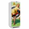 Adesivo decorativo Para Geladeira Porta (1 pç) Pin Up No Alvo - 1,50x0,60cm - 1