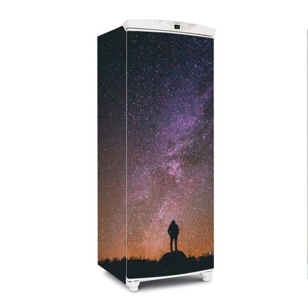 Adesivo decorativo Para Geladeira Total (3 pçs) Céu Estrelado - 1,50x0,60cm - 1