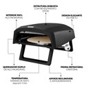 Ver imagem 4 de FC40R Assador de Pizza Compacto Italiano Rotativo À Gás Glp 40cm
