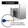 Acabamento Registro Cromado Quadrado Base Deca e Docol - 6