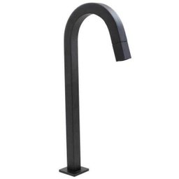 Torneira Bica Alta Banheiro Preto Fosco 1/4 de Volta Tubo - 1 Torneira Bica Alta Banheiro Preto Fosco 1/4 de Volta Tubo - 1