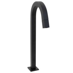 Torneira Bica Alta Banheiro Preto Fosco 1/4 de Volta Tubo - 2 Torneira Bica Alta Banheiro Preto Fosco 1/4 de Volta Tubo - 2