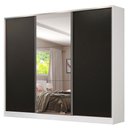 Ver imagem 4 de Guarda-roupa Casal 100% Mdf Madesa Royale 3 Portas de Correr com Espelho