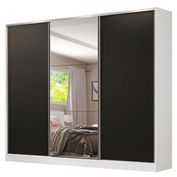 Guarda-roupa Casal 100% Mdf Madesa Royale 3 Portas de Correr com Espelho - 4