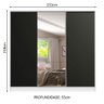Guarda-roupa Casal 100% Mdf Madesa Royale 3 Portas de Correr com Espelho - 5