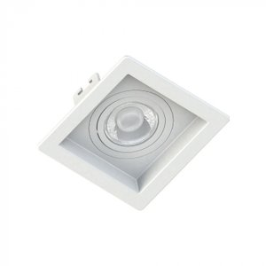 Spot Embutido Quadrado Recuado Par20 Bt 130x130x35mm