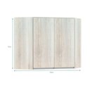 Ver imagem 3 de Armário De Canto Diagonal Luciane 2 Portas Lis Legno Crema