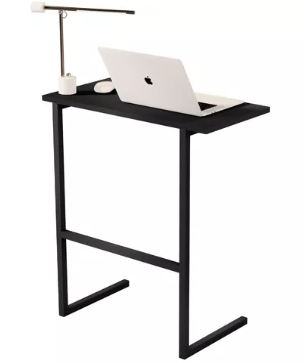 Mesa de Notebook Preto de Mdf Pés de Ferro