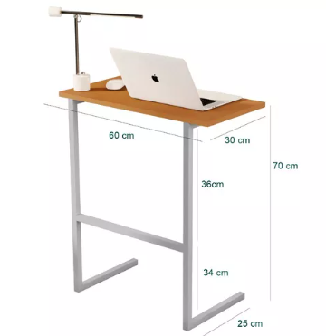 Mesa de Notebook Preto de Mdf Pés de Ferro - 3