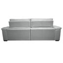 Ver imagem 6 de Sofá Retrátil e Reclinável 3,15m Molas Ensacadas Cama inBox Big Home Bordado 3D Linho Cinza