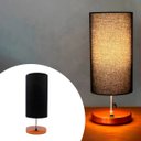 Ver imagem 2 de Abajur Luminaria de Mesa Redondo com Interruptor Ref 84 Decoração Casa Sala Quarto Escritório Moveis