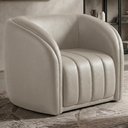 Ver imagem 2 de Poltrona Decorativa Organica Mehis Base Fixa Courino Tcs 725 Moll