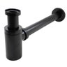 Sifão Lavatório Válvula De Escoamento 1 1/4 Preto Fosco - 1