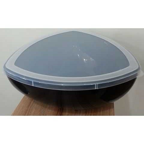 Saladeira Plus com Tampa 7 Litros Preta Uz