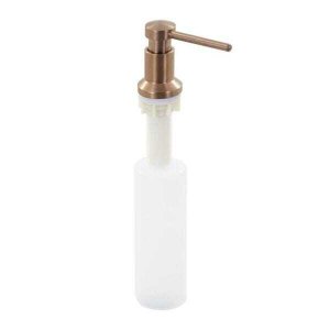Dosador Dispenser Detergente Sabonete Líquido Rose Gold Inox 350ML