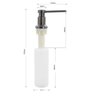 Dosador Dispenser Sabonete Líquido Rose Gold Inox 350ML - 4