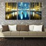 Quadro Decorativo 30x66 garça no lago iluminado - 2