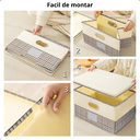 Ver imagem 7 de Caixa Organizadora Multiuso com Tampa em Tecido Dobravel P