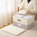 Ver imagem 5 de Caixa Organizadora Multiuso com Tampa em Tecido Dobravel P