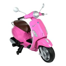 Moto Infantil Vespa Biz Elétrica 12V Bel Brink - Rosa - 2