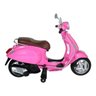 Moto Infantil Vespa Biz Elétrica 12V Bel Brink - Rosa - 4