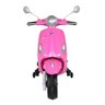 Moto Infantil Vespa Biz Elétrica 12V Bel Brink - Rosa - 3