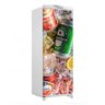 Adesivo Decorativo de Geladeira Porta (1 pç) latas de cerveja no gelo - 150x60cm - 1
