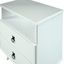 Ver imagem 3 de Mesa de Cabeceira com 2 Gavetas Branco
