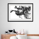 Ver imagem 1 de Quadro Horizontal Minimalista Chumbo - 60x48cm:madeira Branca