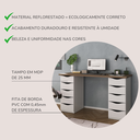 Ver imagem 6 de Escrivaninha Mesa Escritório Minimalista com 10 gavetas Due