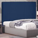 Ver imagem 4 de Cabeceira Estofada Box Casal Queen Size 160cm Azul Marinho