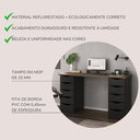 Ver imagem 7 de Escrivaninha Mesa Escritório Minimalista com 10 gavetas Due