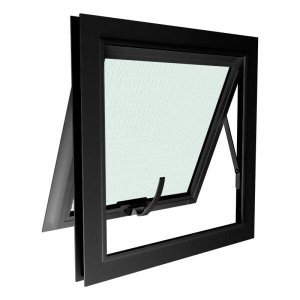 Janela Maxiar de Banheiro Esquadrias Brasil Grupo Vetx 60x60 Preto