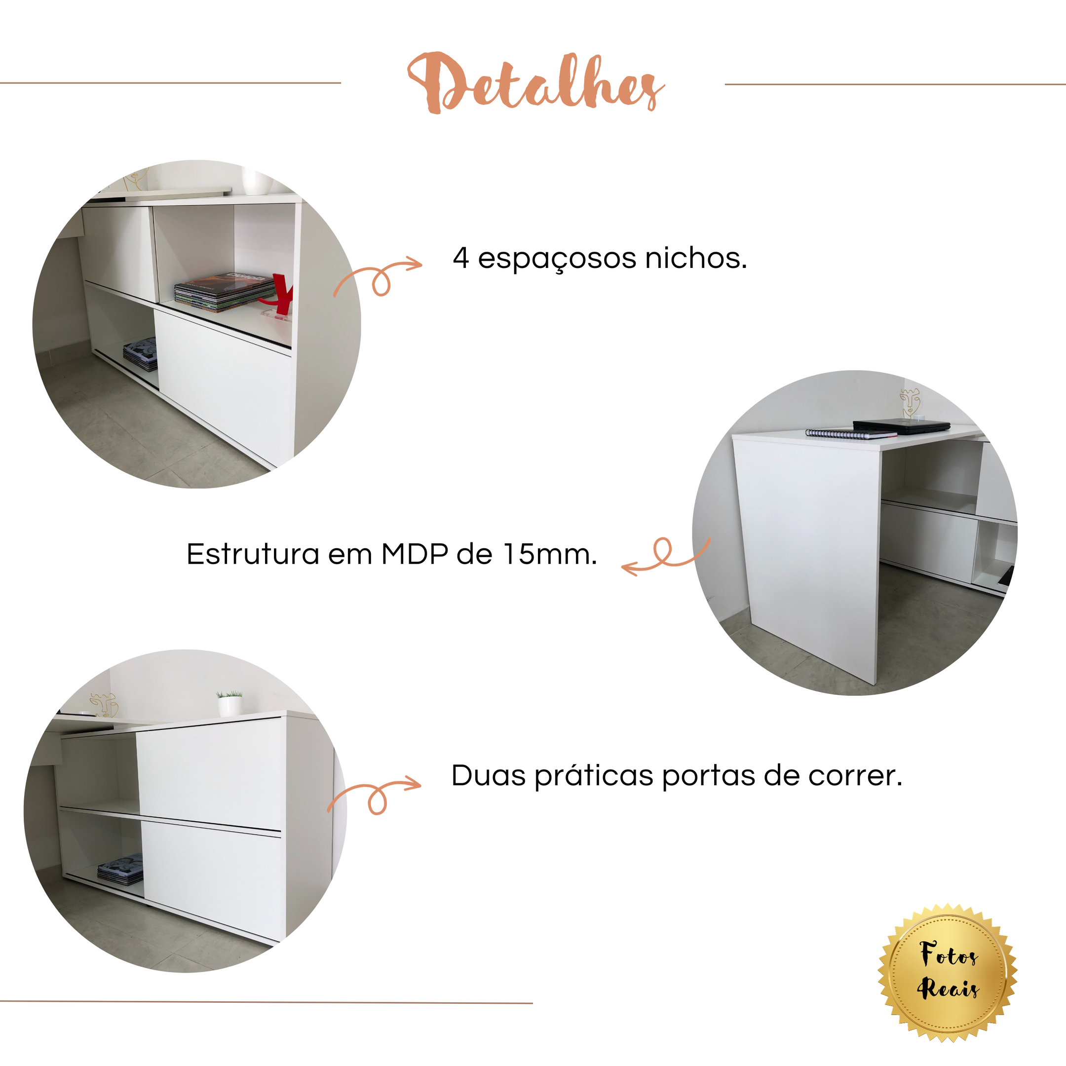 Escrivaninha Ergonômica em L com 2 portas de correr Mingle - 6