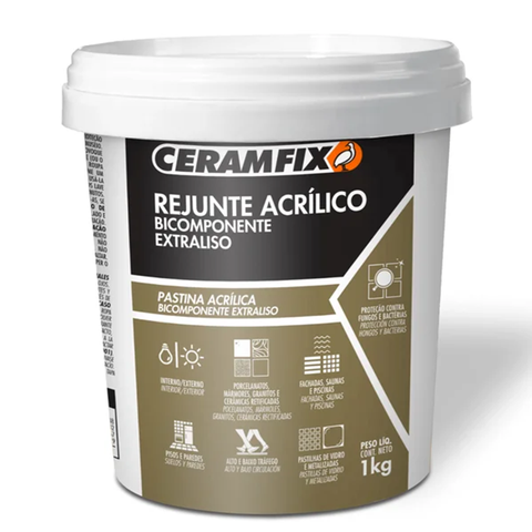 Rejunte Ceramfix Acrílico 1kg Cidra