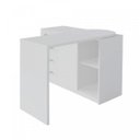 Ver imagem 7 de Escrivaninha Mesa Escritório Minimalista em L com 1 Armário e com Ótimo Espaço de Armazenamento Loga