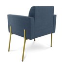 Ver imagem 5 de Poltrona Pé de Ferro Dourado Decorativa Kit 2 Marisa Suede D03 - D’Rossi