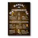 Ver imagem 1 de Placa Decorativa Manual do Churrasco Mdf 40x60 cm