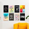 Kit 8 Placas Decorativas Frases Motivacionais - 1