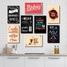 Kit 8 Placas Decorativas Cozinha Frases Retrô Restaurante - 1
