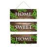 Placa Decorativa Frase Home Sweet Home Corda 70x40 Cm - 1