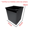 Tanque Lavanderia 26l Gabinete Mdf Chumbo Suspenso Suporte Torneira de Bancada - 3