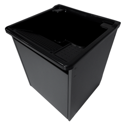 Tanque Lavanderia 26l Gabinete Mdf Chumbo Suspenso Suporte Torneira de Bancada - 2