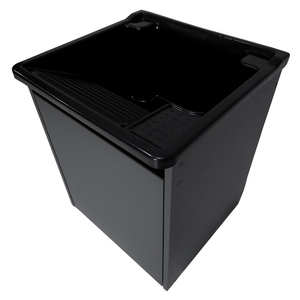 Tanque Lavanderia 26l Gabinete Mdf Chumbo Suspenso Suporte Torneira de Bancada
