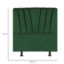 Ver imagem 3 de Cabeceira Estofada de Cama Casal Box 140 Cm Malu Suede:verde